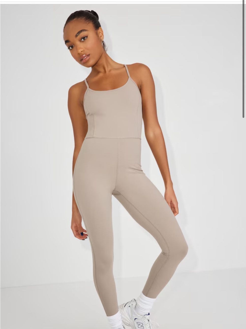 Garage Taupe Strappy Jumpsuit